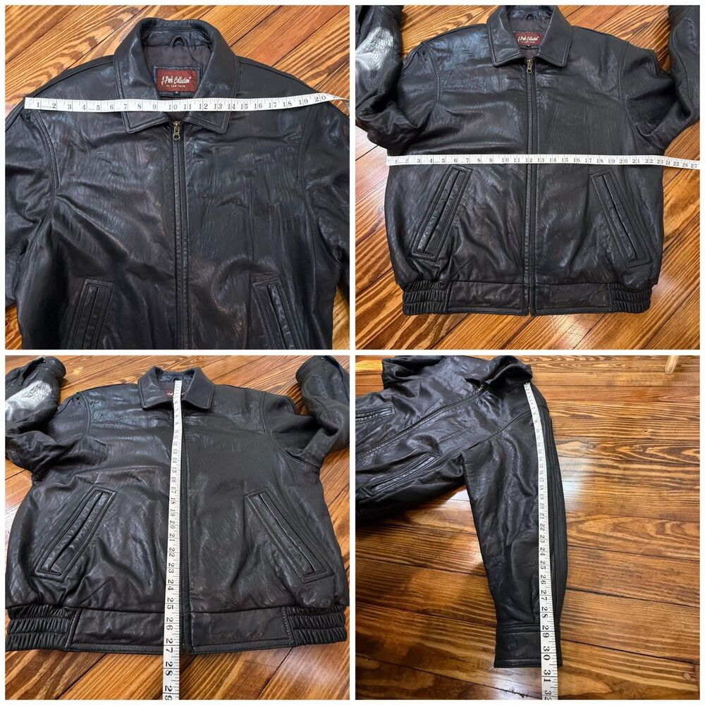 Vintage Lambskin Leather Black Bomber Jacket | Buttery Soft, Small - Picture 11 of 12